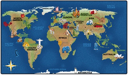 Click here for more Carpets for Kids Maps & Geography Rugs by Worthington