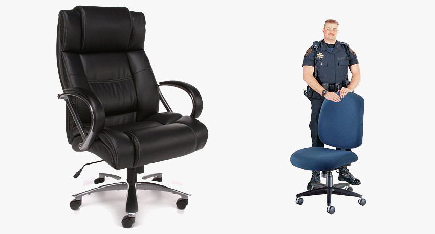 Big and Tall Office Chairs are Oversized with extra Weight Capacity