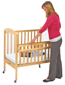 Example of a Drop Gate Crib
