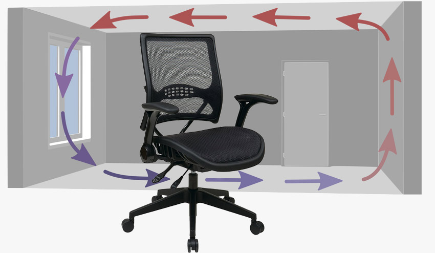 Mesh Office Chairs for breathability 