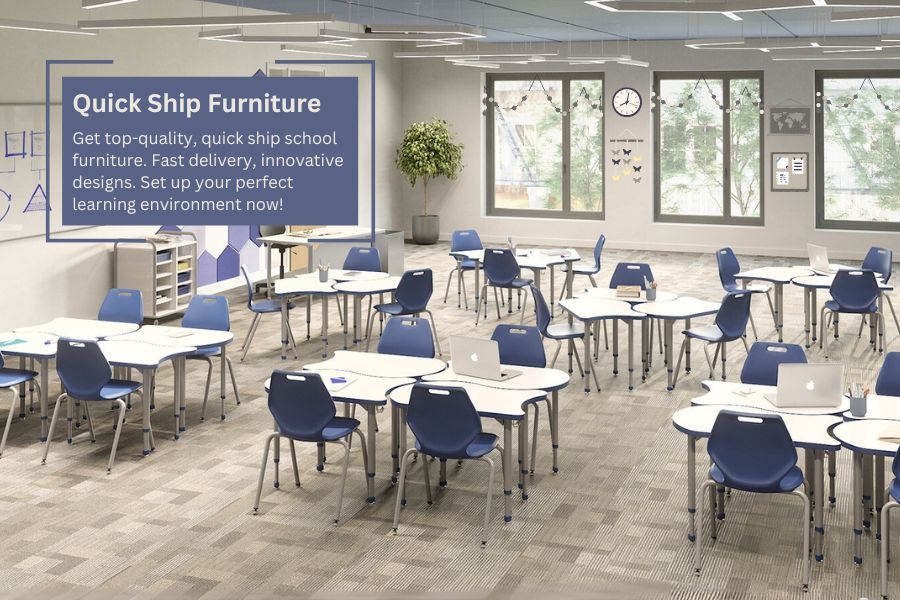 Virco Classroom Desk & Chair Packages | quick ship furniture options