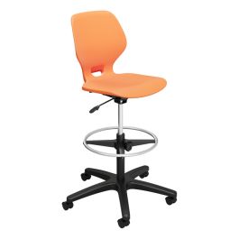 Numbers Adjustable Height Stool with Casters - 23-1/2" to 33-1/2" H product image