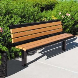 Richmond Recycled Outdoor Bench with Back product image