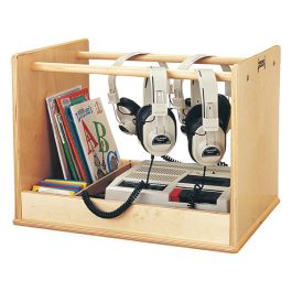 Wooden Audio Caddie for Kid Listening Center product image