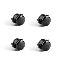 3'' Dual Wheel Black Casters- Set of 4 product image