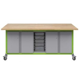 Explorer Double Storage Module with 5-Bin Center Storage Maker Tables product image