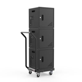 Three Modular Charging Cabinets & Single Dolly w/ Handle Bundle product image