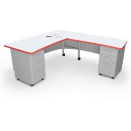 Avid L-Shaped Desk w/ Dry Erase Top product image