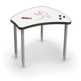 Hierarchy Shapes Desk with Porcelain Steel Top product image