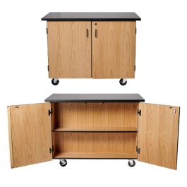 Microscope Storage Mobile Science Cabinet with Chem-Res Top (48" x 28") product image