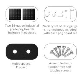 Peg Board Set for 30'' Wide Tables (Set of 2) product image