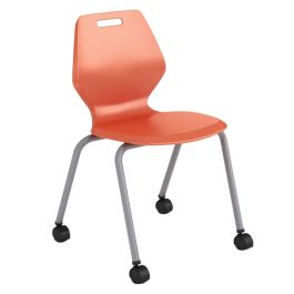 A & D Ready 4 Leg School Chair with Casters (14'' H - K-2nd) product image
