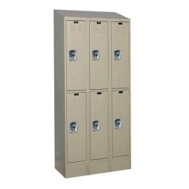 ReadyBuilt2 Double-Tier 3-Wide Lockers w/ Slope Top & Locks product image
