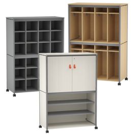 Constellate Double Mid Cluster Classroom Storage Cabinets product image