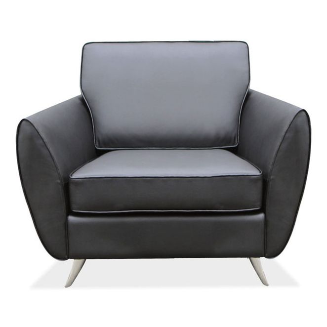 Black leather club chair for office reception areas Black leather club chair for office reception areas