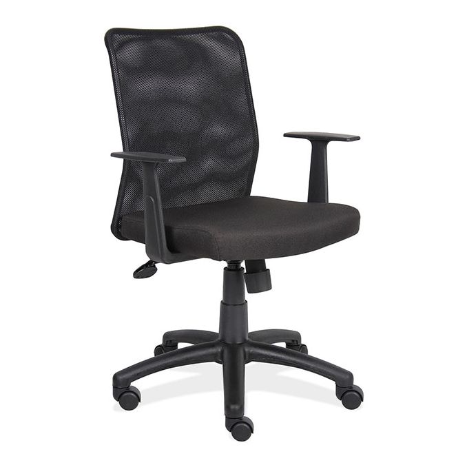 Mesh office chair with five star base and heigh adjustable control. Mesh office chair with five star base and heigh adjustable control.