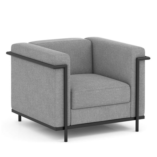 Gray club chair for waiting rooms and common areas Gray club chair for waiting rooms and common areas