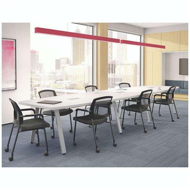 Office conference table with rectangle top and oblique legs. Office conference table with rectangle top and oblique legs.