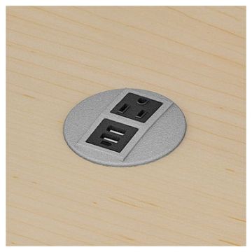 Flat Power Grommet Unit (1 Power & 2 USB)