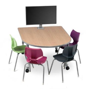 Interchange Medium Round End Multimedia Table