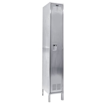 Stainless Steel Single-Tier 1-Wide Lockers (72'' H Opening)