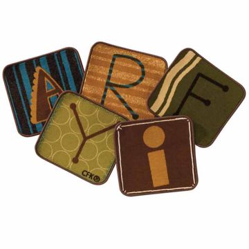 ValuePlus Toddler Alphabet Blocks Kit - Nature's Colors (26 Squares)