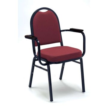 1500 Series Upholstered Padded Stack Chair with Arms