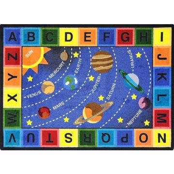 Space Alphabet Carpet