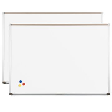 2-Pack Deal- Deluxe Magnetic Porcelain Steel Dry Erase Boards by Best Rite