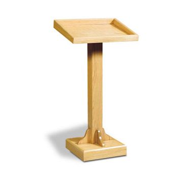 Oak Recessed Top Wooden Lectern