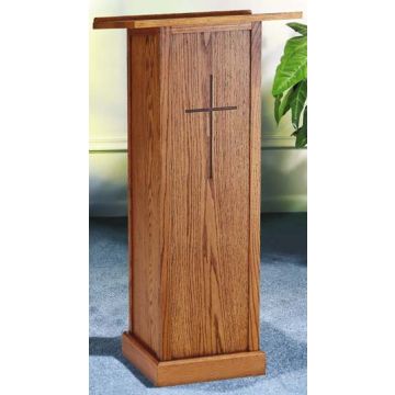 Full Pedestal Wooden Lectern