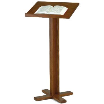 Oak Cross Base Wooden Lectern