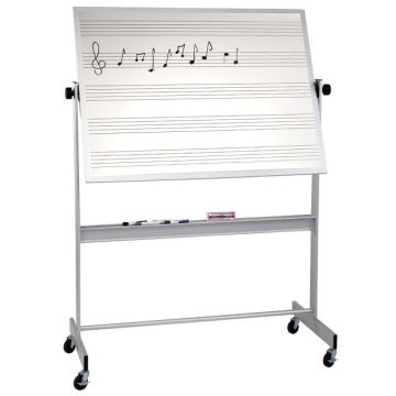 Deluxe Reversible White Board with Music Lines