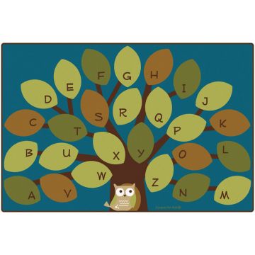 Nature's Colors Owl-phabet Tree Rug