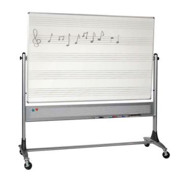 Platinum Reversible Whiteboards with Music Lines