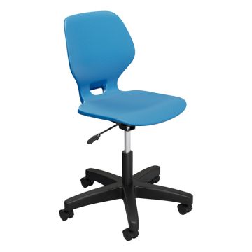 Numbers Adjustable Height Chair with Casters - 17-1/2" to 22-1/2" H