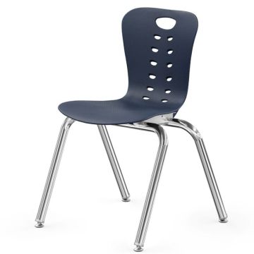 Synergy Stack Chair w/ Chrome Frame- Quick Ship (14'' H - K-2nd)