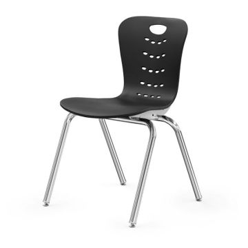 Synergy Stack Chair w/ Chrome Frame- Quick Ship (18'' H 5th to Adult)