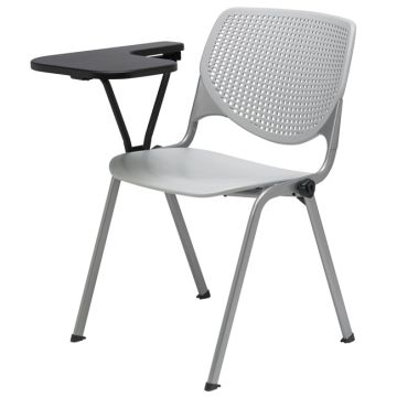 Kool Series Plastic Stack Chair with Tablet by KFI
