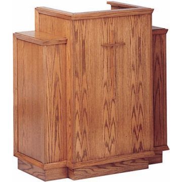 Classic Style Winged Pulpit with Cross