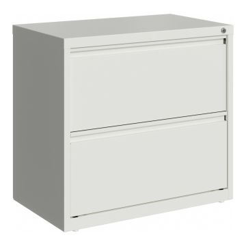 23696 White Hirsh Lateral File Cabinet 2 Drawers