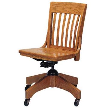 Americana Solid Oak Swivel Chair by Community