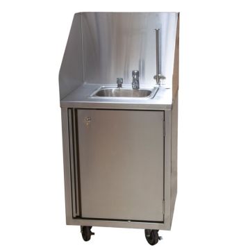 Mobile Handwashing Sink - Cold Water, Metered Faucet
