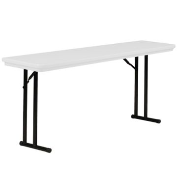 Plastic Resin Seminar Tables w/ Offset Folding Legs
