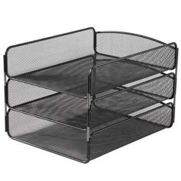 Onyx Triple Tray Desk Organizer