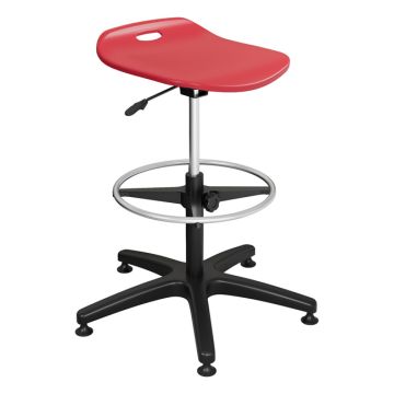 Potential Adjustable Height Backless Stool with Glides - 22-1/2" to 32-1/2" H