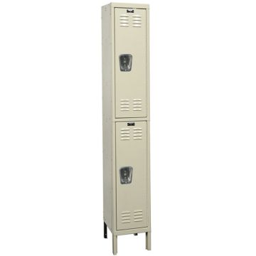 Premium Double-Tier 1-Wide Lockers (36'' H Openings)