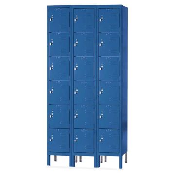 Premium Six-Tier 3-Wide Lockers