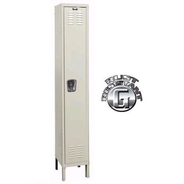 Rust Resistant Galvanite Single-Tier 1-Wide Lockers