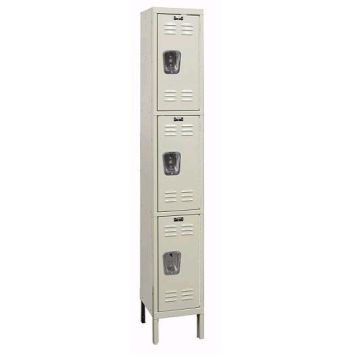 Rust Resistant Galvanite Triple-Tier 1-Wide Lockers